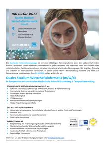 Duales Studium Wirtschaftsinformatik (m/w/d)