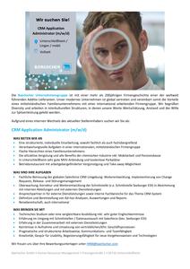 CRM Application Administrator (m/w/d)