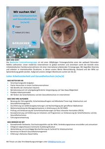 Head of Occupational Safety and Health Protection (m/f/d)